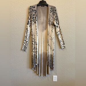 Stylish Boutique Leopard Print Ombre Long Cardigan